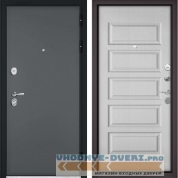 Дверь Бульдорс STANDART 90 Черный шелк / Дуб светлый матовый 9S-108